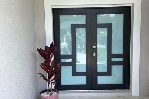 Impact French Door of a Business in Tampa FL