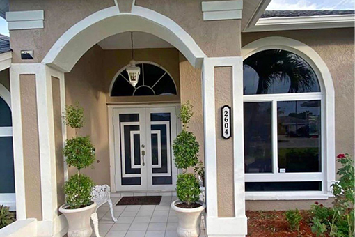 Beautiful House in Tampa FL with Impact Windows and Doors Installed