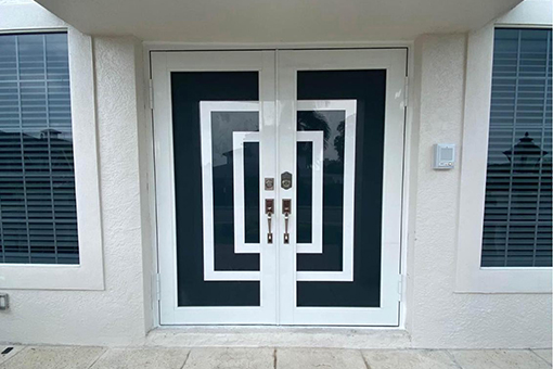 Elegant Impact Doors of a Tampa Bay FL Commercial Property