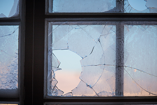 Windows of a Tampa Residence to be Replaced with Impact Windows After Breaking from the Hurricane